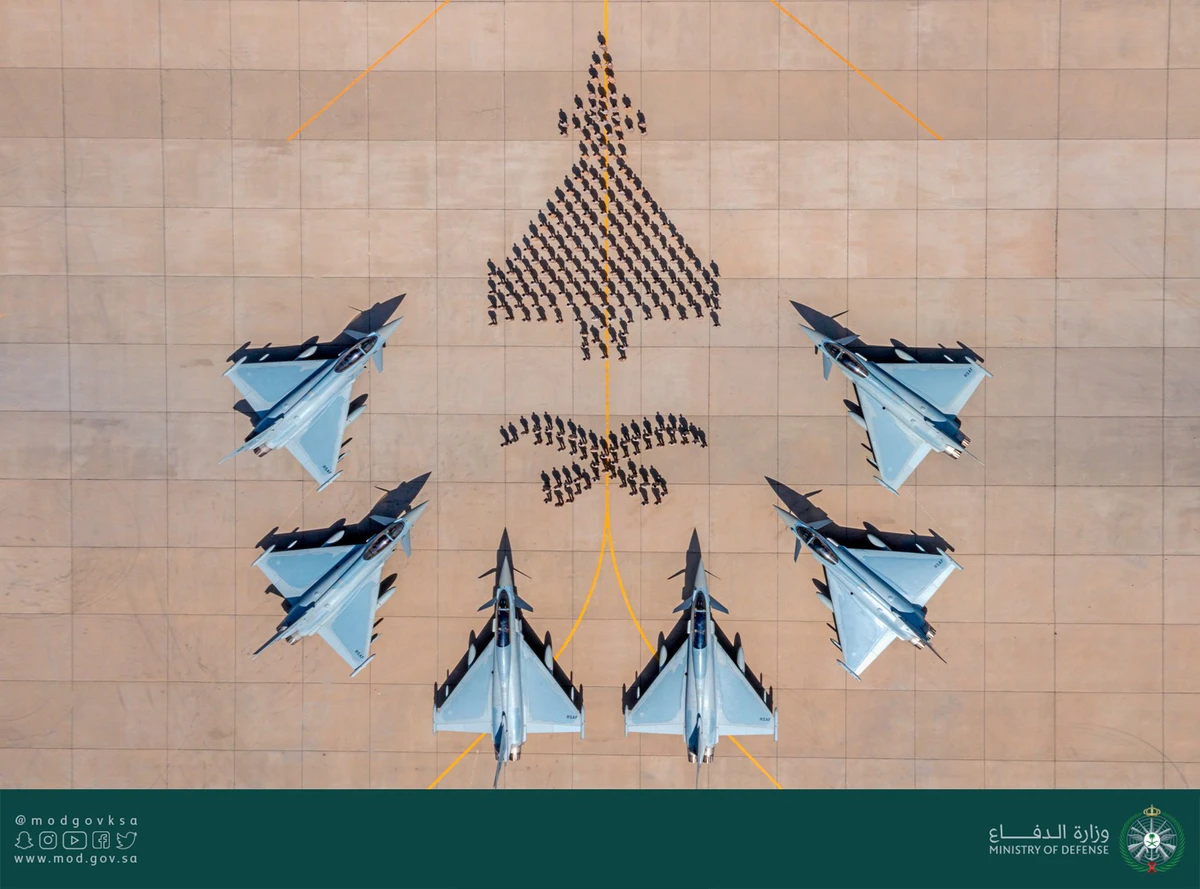 Combat aircraft of the Royal Saudi Air Force prepare to participate in Cobra Warrio 2022. (Saudi Ministry of Defense photos)