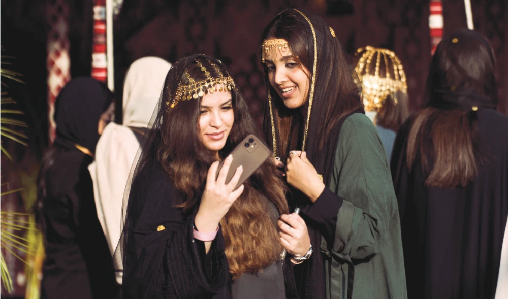 The Diriyah Gate Development Authority contributed to the troupe of tour guides at the Saudi pavilion.