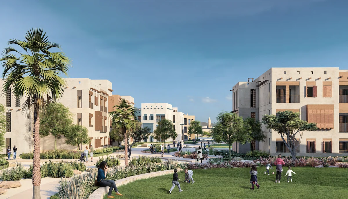 A render for AMAALA staff village (supplied)