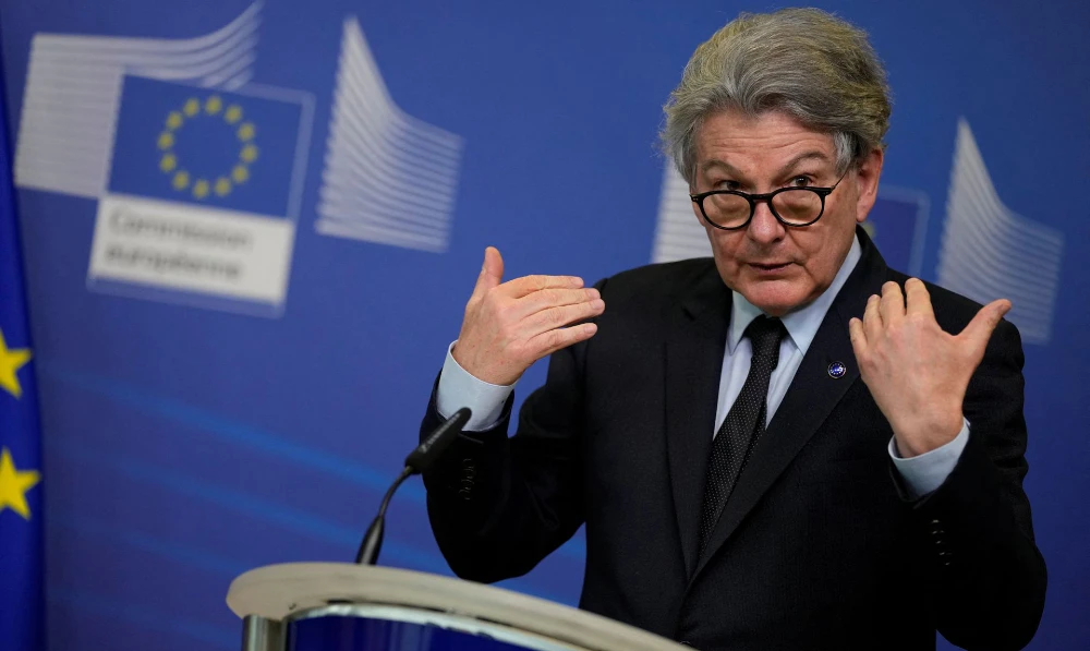 EU’s Breton wants Google, YouTube to ban war propaganda accounts