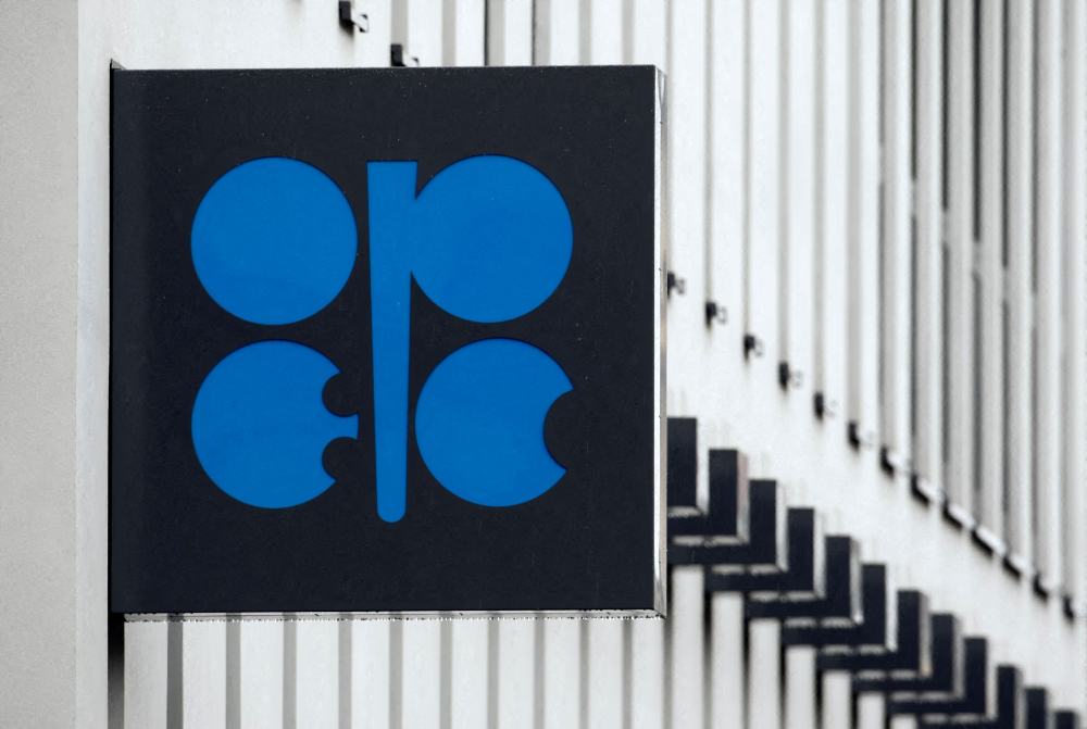 The logo of OPEC is pictured on the wall of the new OPEC headquarters in Vienna. (File/Reuters)
