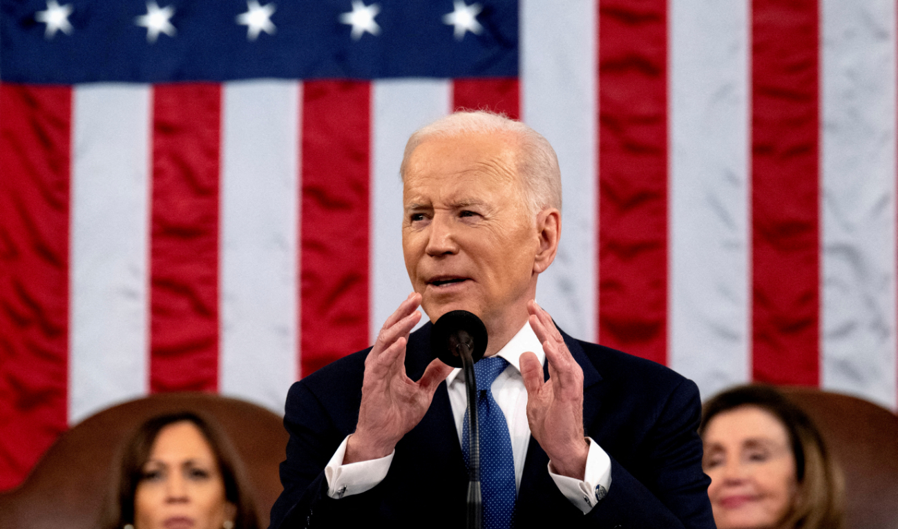 U.S. President Joe Biden delivers the State of the Union address to a joint session of Congress at the U.S. Capitol in Washington, DC, U.S, March 1, 2022. (Reuters)