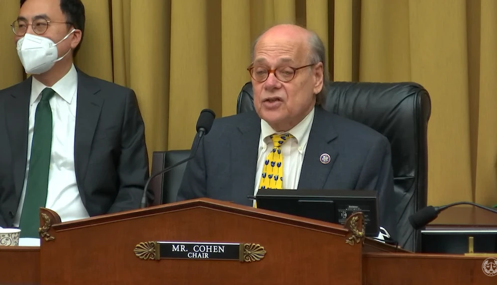 Steve Cohen, who chaired the first part of the hearing, spoke of the importance of Muslim, Arab and South Asian American communities in America’s history. (Screenshot)