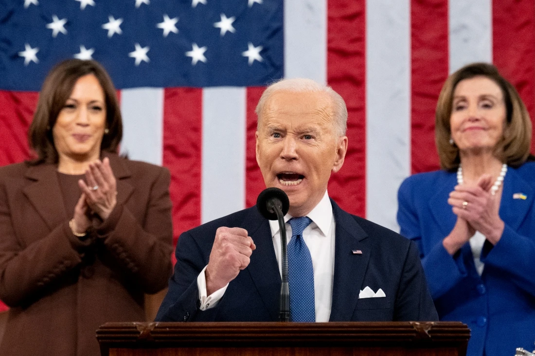 Toward the end of his 70-minute speech, he spoke about the fight against racism and discrimination. (AFP)