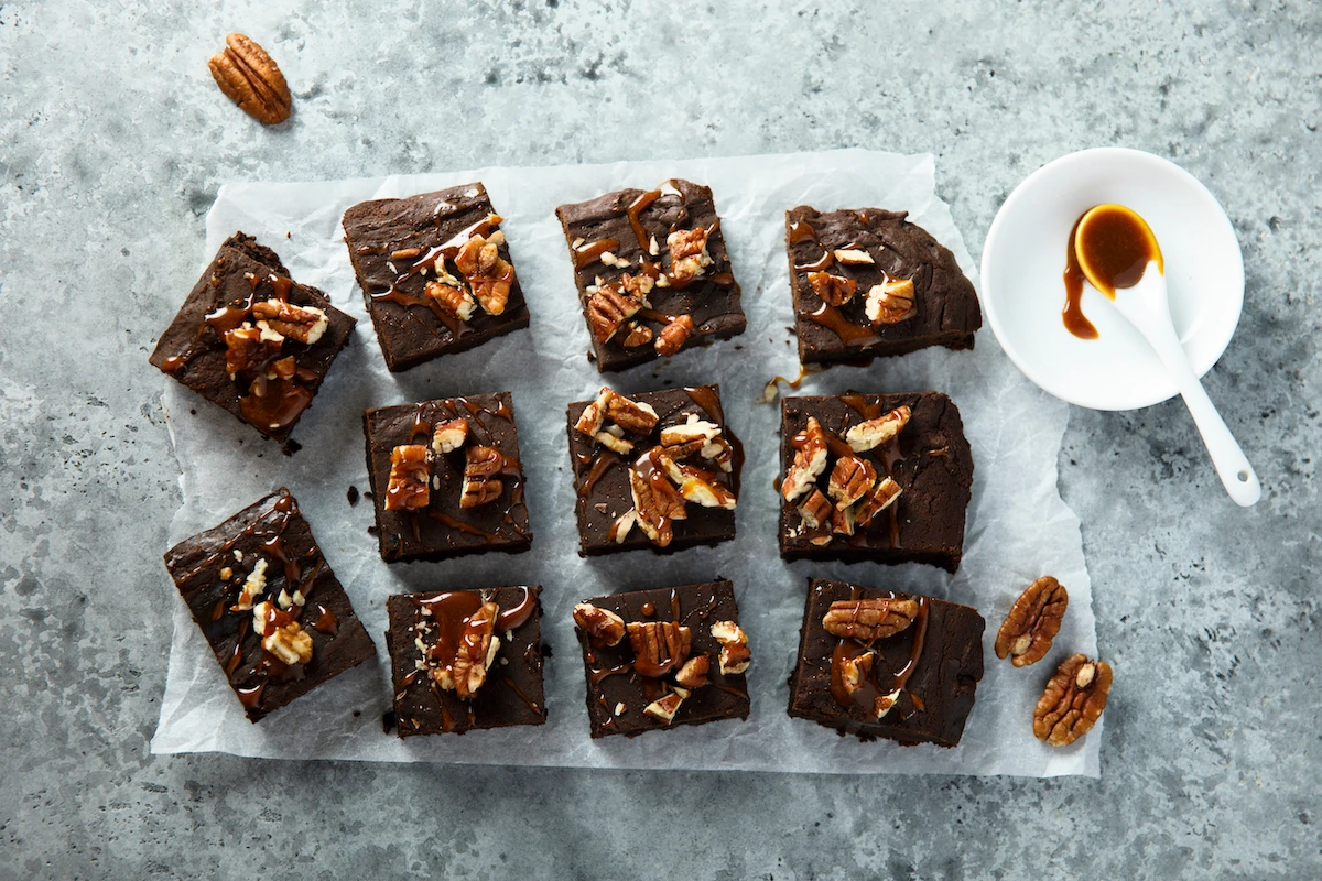 Chef Basant provides a recipe perfect for those with a sweet tooth: A chocolate brownie with pecan nuts. (Supplied)