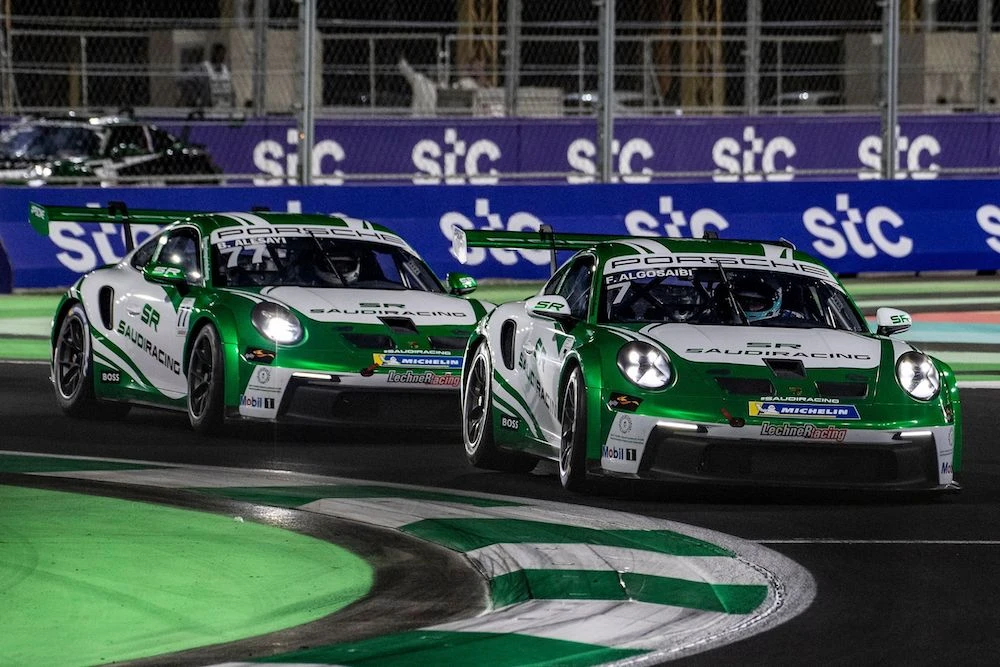 The Porsche Sprint Challenge Middle East returns to Jeddah for the weekend of the second Formula 1 Saudi Arabian Grand Prix. (SAMF)
