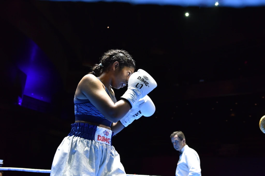 Urvashi Singh is aiming to make history by becoming India’s first ever female boxing world champion. (Supplied)