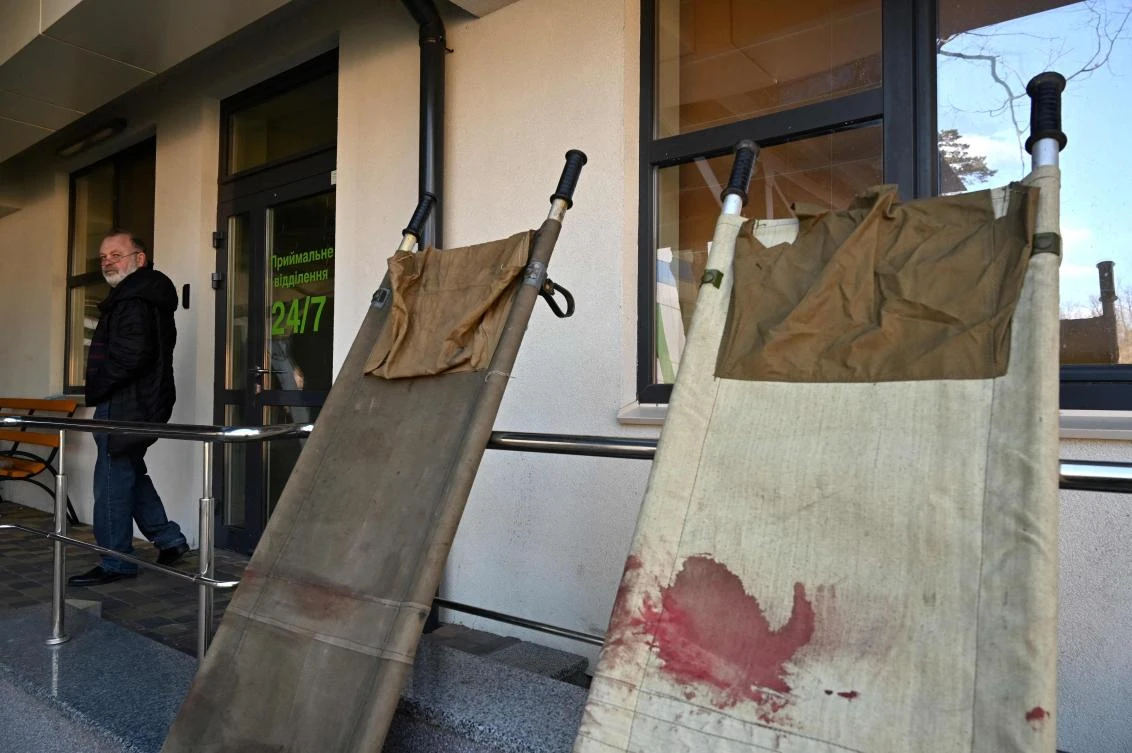Kyiv maternity unit becomes frontline clinic after attack