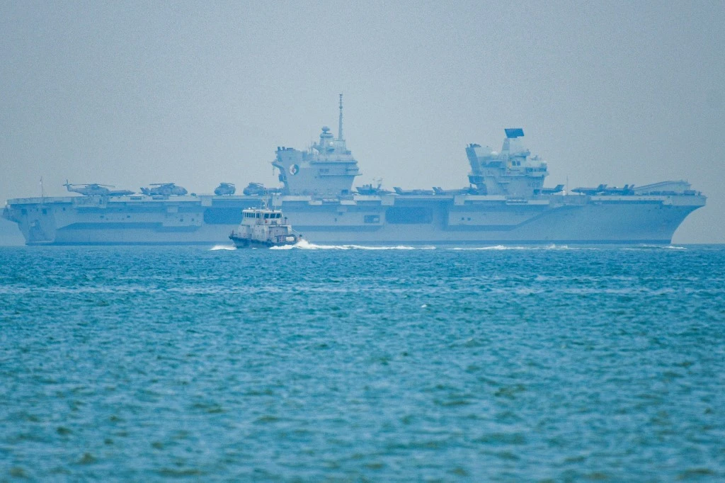 UK Home Secretary Priti Patel’s plan to deploy the Royal Navy to halt migrant crossings in the English Channel failed. (File/AFP)
