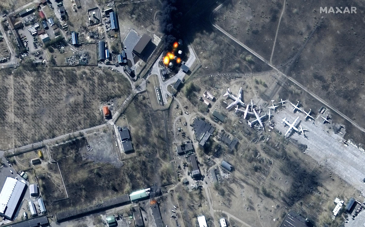 Sirens were heard in the capital city of Kyiv, the western city of Lviv in Odessa, and Kharkiv, Cherkasy, as well as in the Sumy region in northeast of the country, a number of local Ukrainian media reported. (File/AFP)
