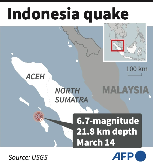 Strong quake strikes off Indonesia, no tsunami potential seen