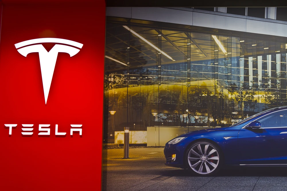 Tesla Motors Store in Indianapolis Selling Electric Cars. Shutterstock