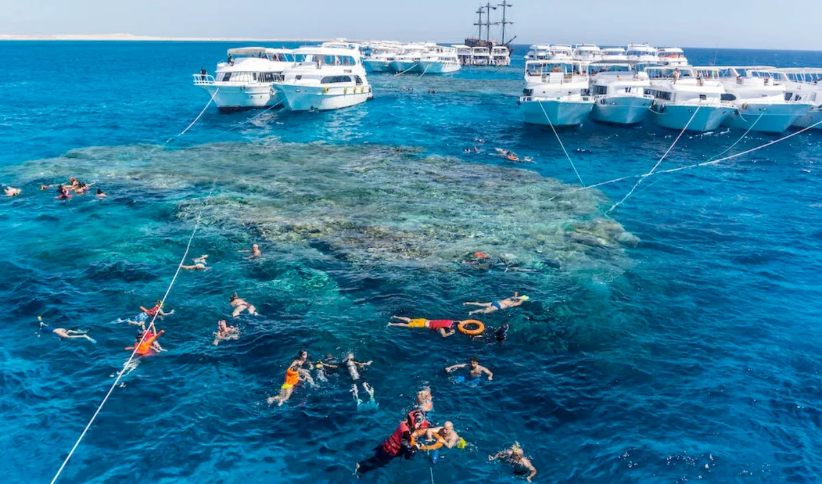 Sharm El-Sheikh is between the Sinai desert and the Red Sea. The tourist spot known for its sheltered sandy beaches, clear waters and coral reefs. (AFP)
