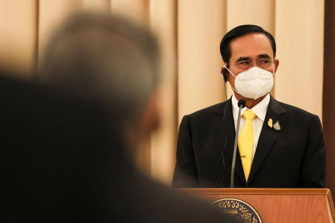 Prayut Chan-O-Cha heads a sprawling coalition facing criticism over his mismanagement of the coronavirus pandemic. (AFP)