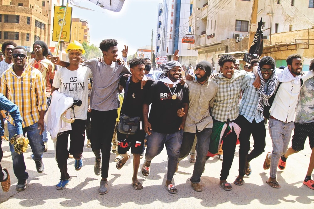 Protesters take part in a demonstration calling for civilian rule in Khartoum, denouncing the military administration Sudan has been facing a dire economic situation since the military takeover. (AFP/File)
