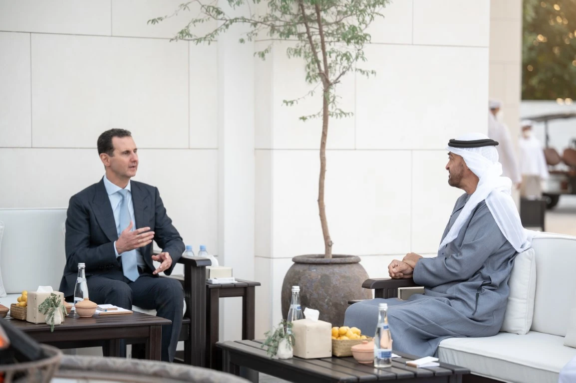 UAE leaders receive Syrian President Assad