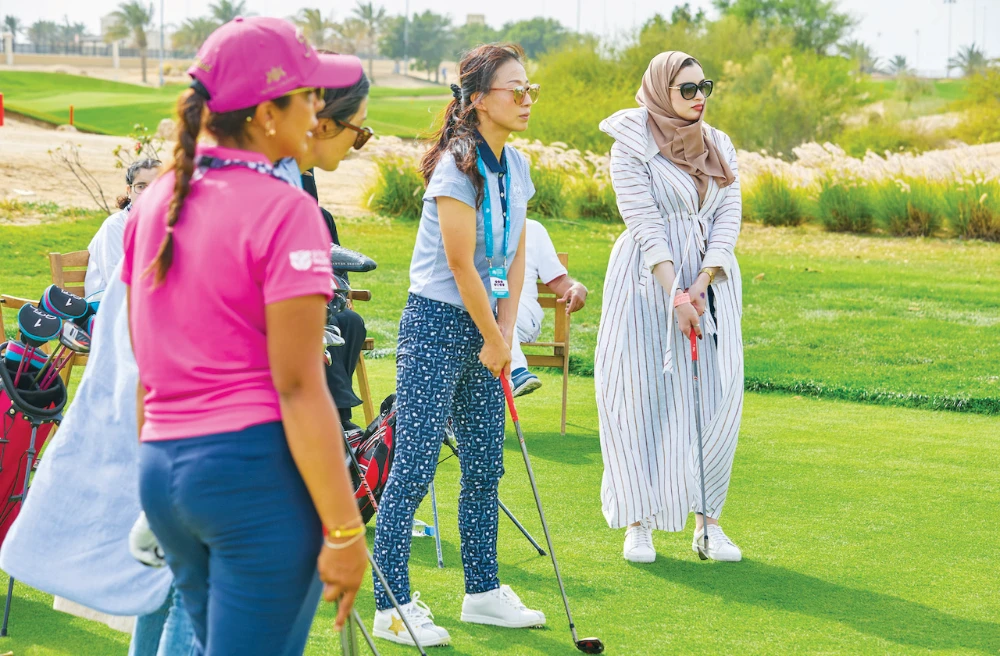 A cheerful ladies golf day in King Abdullah Economic City