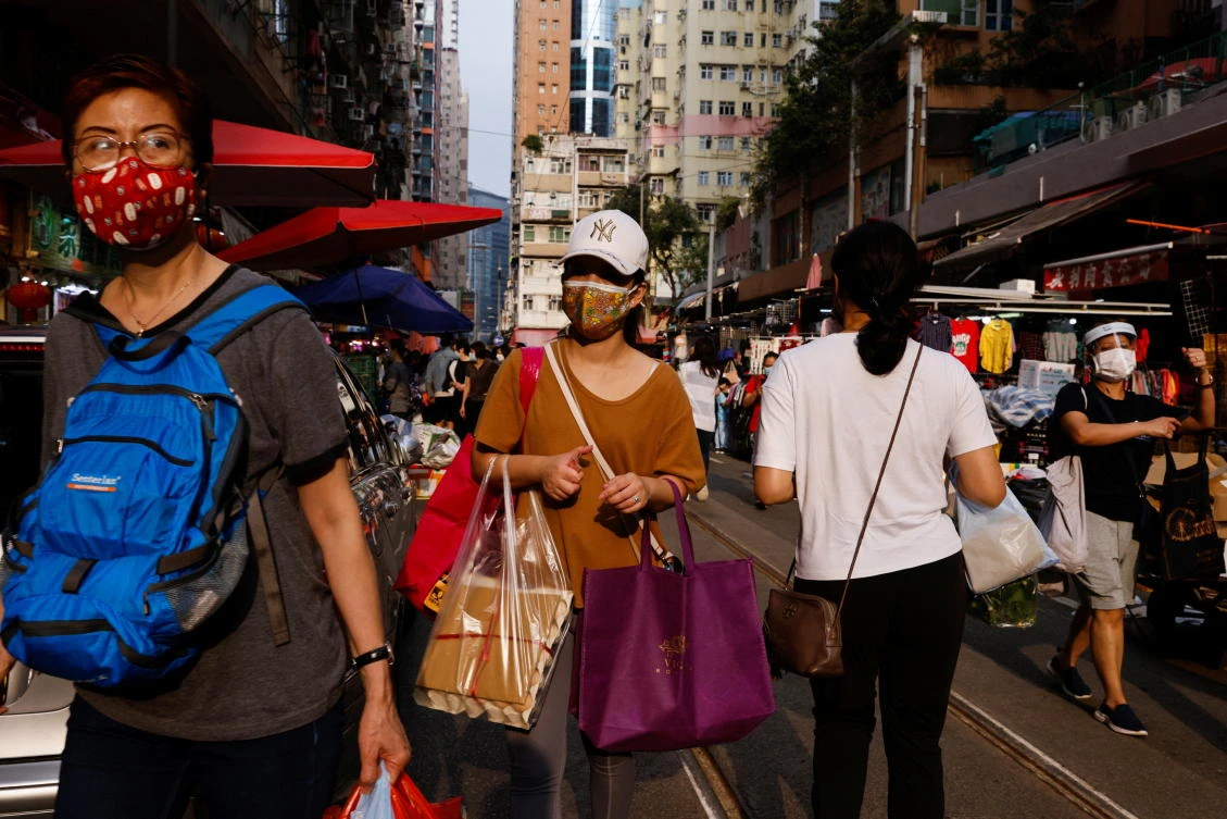While Hong Kong is officially clinging to a ‘zero COVID-19’ strategy that aims to curb all outbreaks, recent actions and policy tweaks suggest it is pivoting away from that. (Reuters)