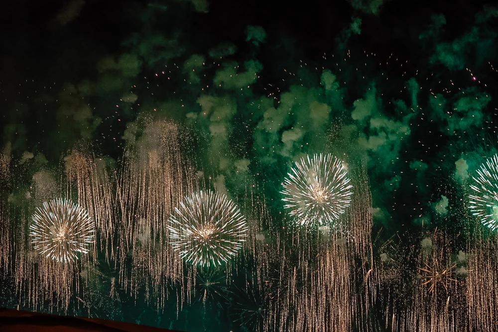 Drones, fireworks, and costumes at the biggest party in Saudi Arabia