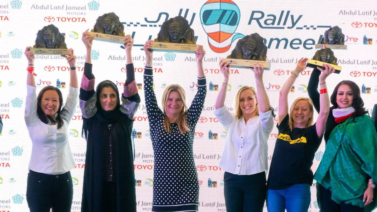 Saudi Arabia’s first ever women-only motor event has ended with all 34 teams arriving safely in Riyadh. (Rally Jameel)