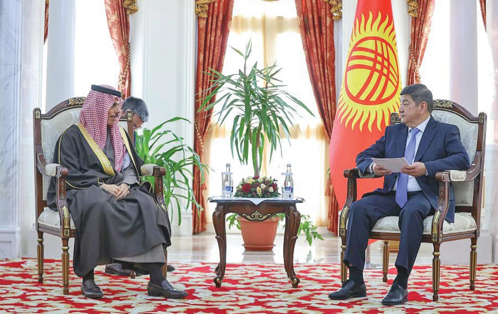 Saudi FM meets Kyrgyzstan PM in Bishkek