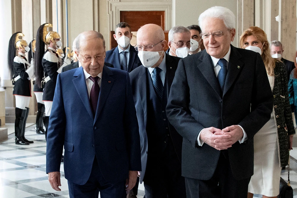 Italian president says Lebanon ‘must be supported’ to ensure Middle East stability