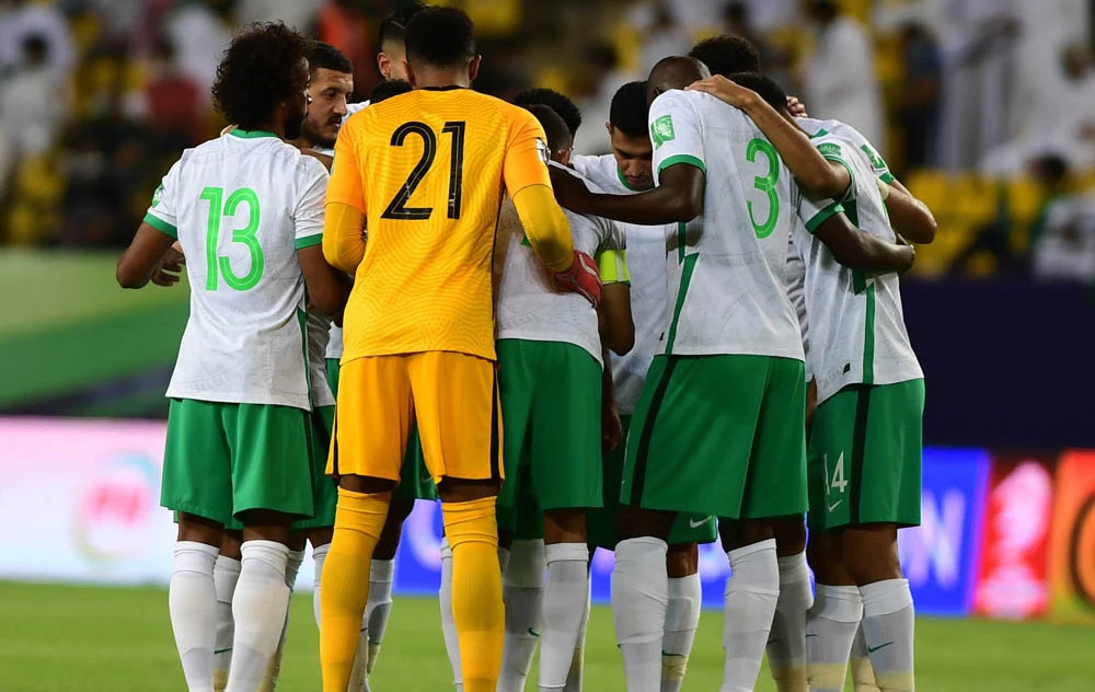 A win for Saudi against China on Thursday will secure qualification to Qatar 2022. (Basheer Saleh)