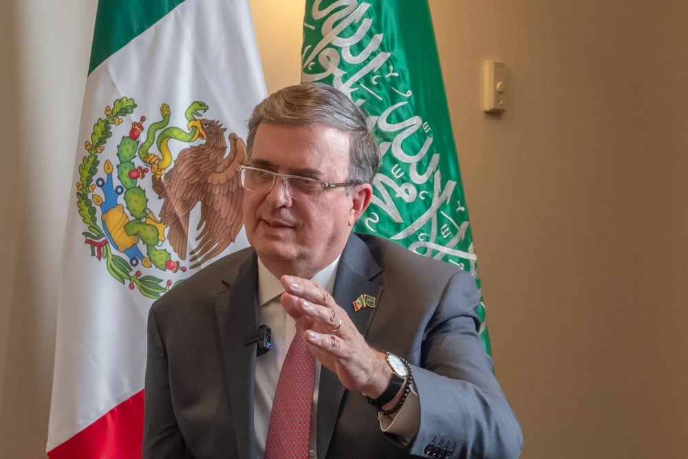 The visit of Mexico’s Foreign Affairs Secretary Marcelo Ebrard comes as the Kingdom and the South American powerhouse prepare to celebrate 70 years of diplomatic relations. (AN photo/Huda Bashatah)