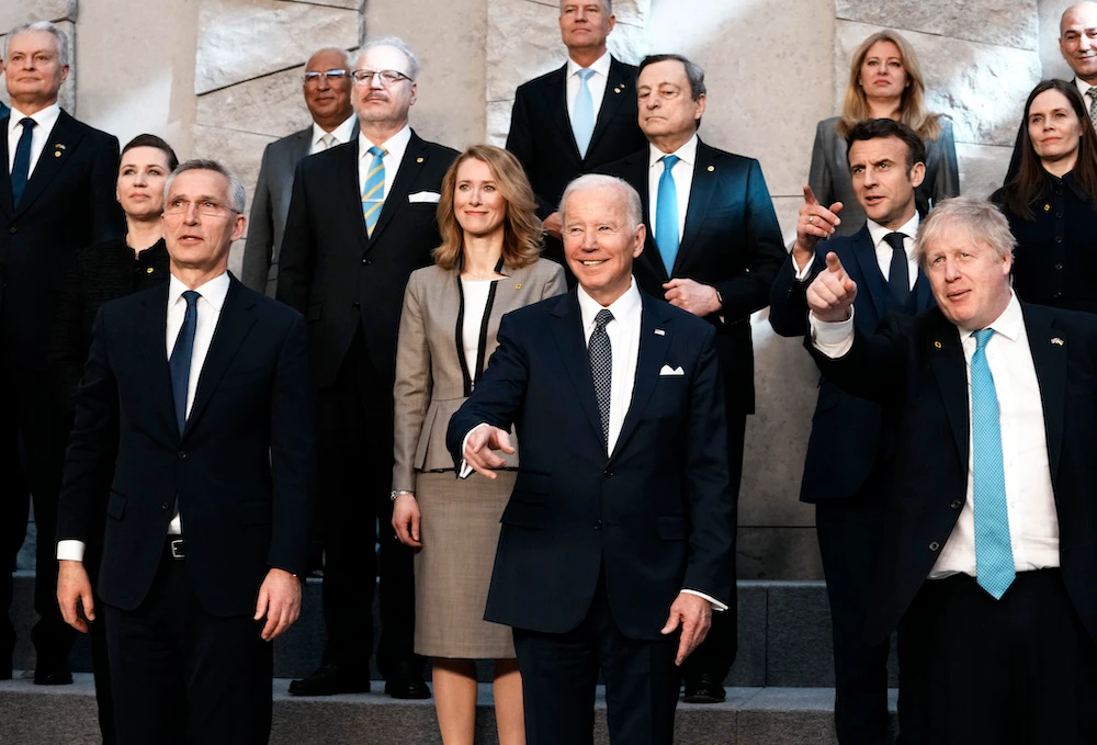 US President Joe Biden and his Western allies opened the first of three summits Thursday focused on increasing pressure on Russian President Vladimir Putin over his war in Ukraine. (AP)