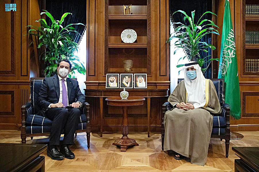 Saudi foreign minister meets Portuguese, Algerian ambassadors