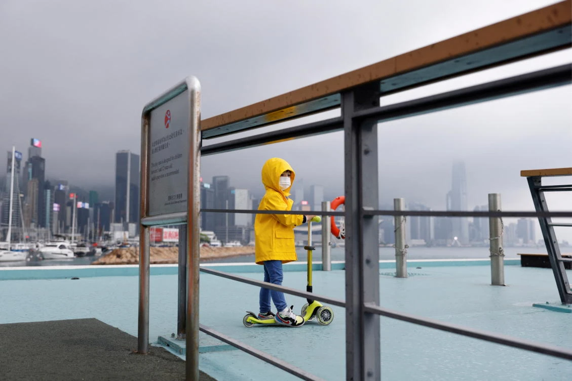 Many people in the Chinese ruled territory have been working from home since February when a wave of the highly transmissible omicron variant swept through the city. (Reuters)