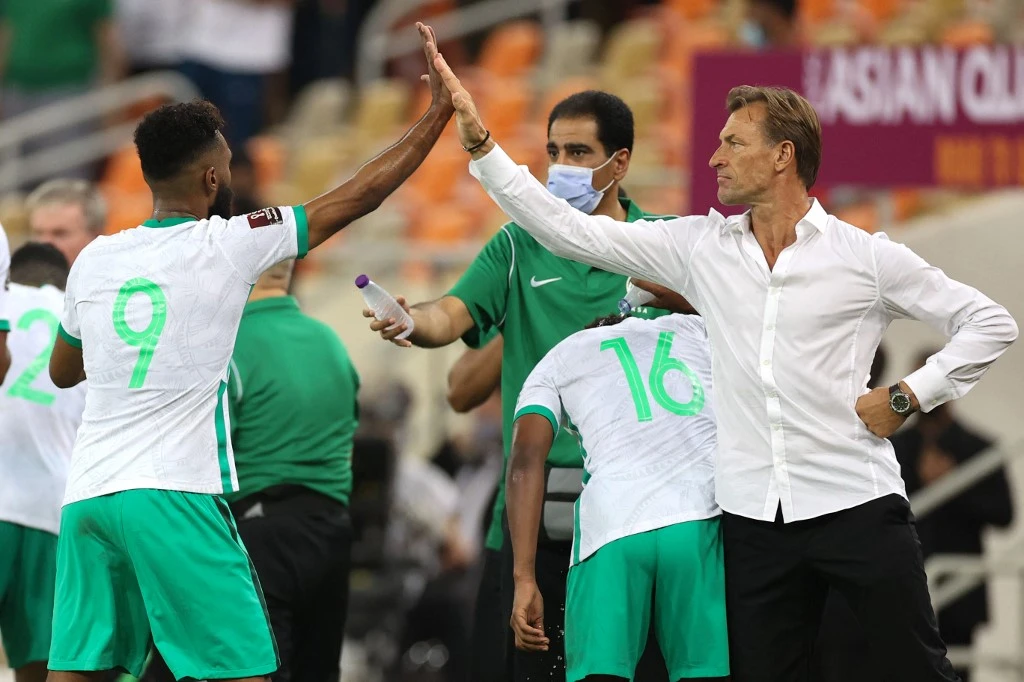 The draw against China meant the Herve Renard’s Green Falcons surpassed their final tally of 19 points in the Asian Qualifiers to the 2018 FIFA World Cup, with a game to go. (AFP)