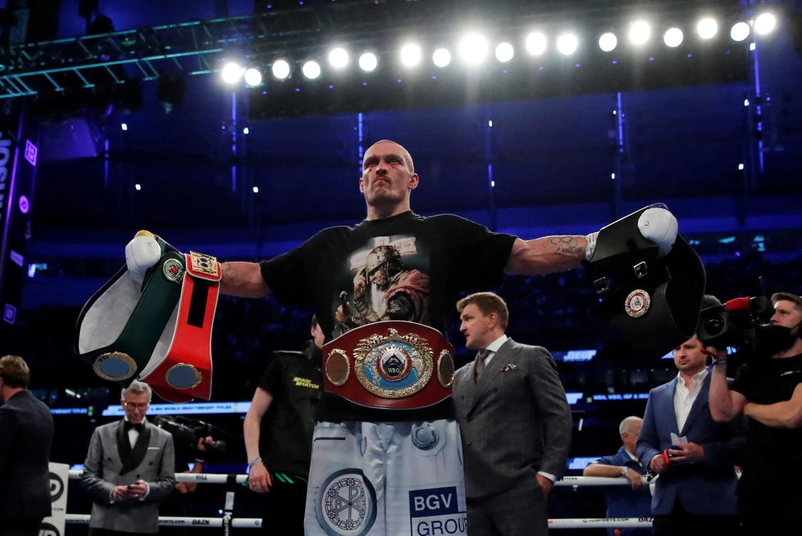 Boxing champion Usyk leaves Ukraine for Joshua rematch preparation