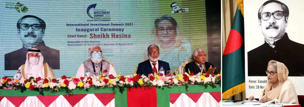 The 2021 International Investment Summit in Dhaka was a great success. Prime Minister Sheikh Hasina was the chief guest at the conference. (Supplied)