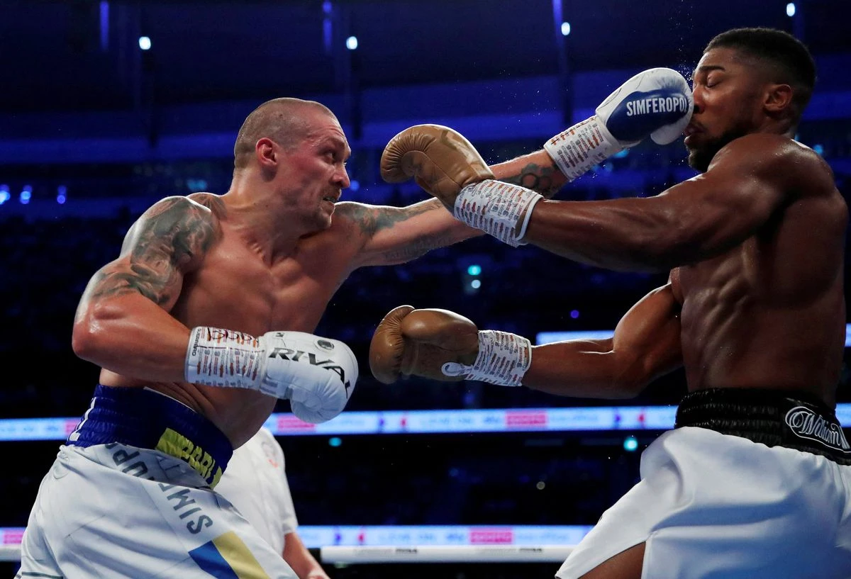 Anthony Joshua v Oleksandr Usyk - Tottenham Hotspur Stadium, London, Britain - September 25, 2021. (Reuters)