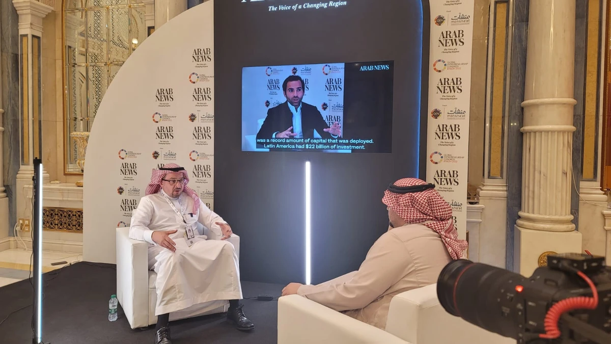Kafalah CEO Homam Hashem, left, said the fund targets the sectors identified by Vision 2030. AN photo