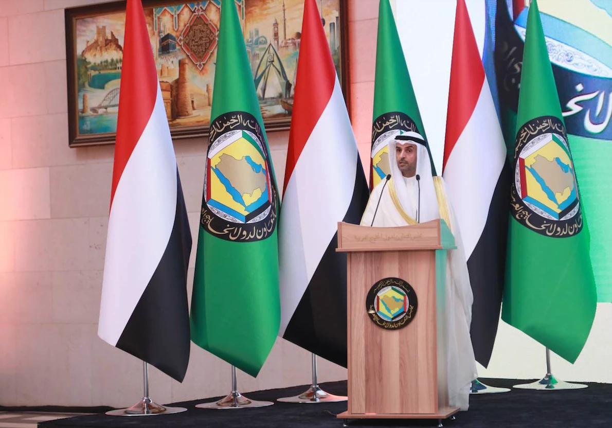 Nayef Falah Al-Hajraf, secretary-general of the GCC, urged participants to set aside their differences. (@GCCSG)