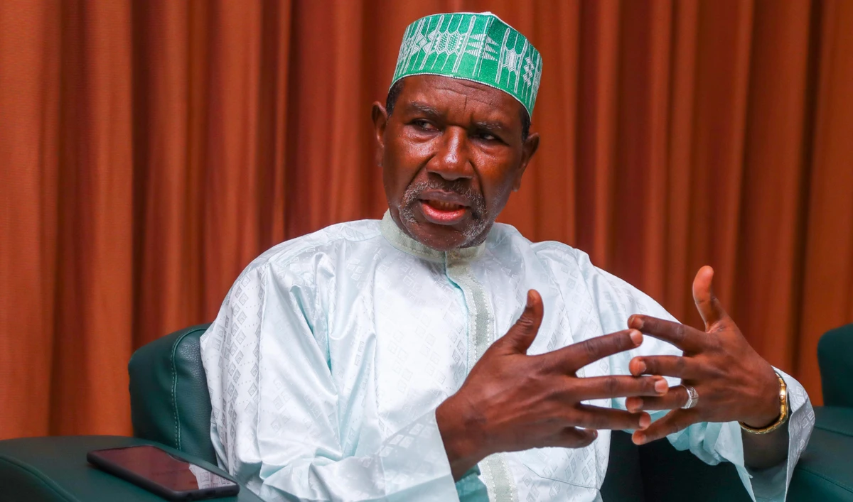 Nigerian ambassador to Saudi Arabia Yahaya Lawal speaking to Arab News. (AN photo by Saad Alonezi)