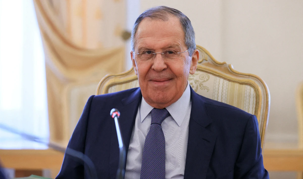 Russian Foreign Minister Sergei Lavrov attends a meeting in Moscow, Russia, March 24, 2022. (Reuters)