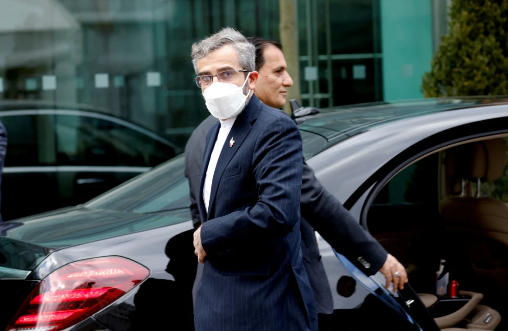 Iran's chief nuclear negotiator Ali Bagheri Kani arrives at Palais Coburg where closed-door nuclear talks with Iran take place in Vienna, Austria, February 28, 2022. (Reuters)