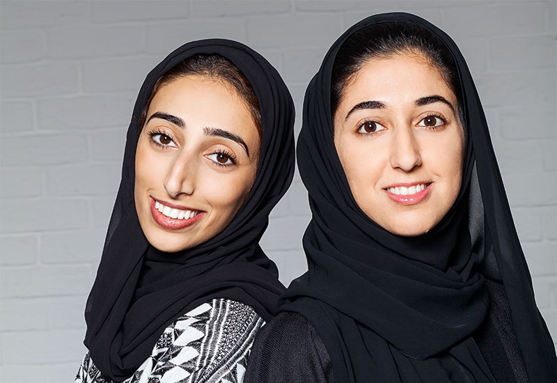 Amal Al-Marri and Deem Al-Bassam