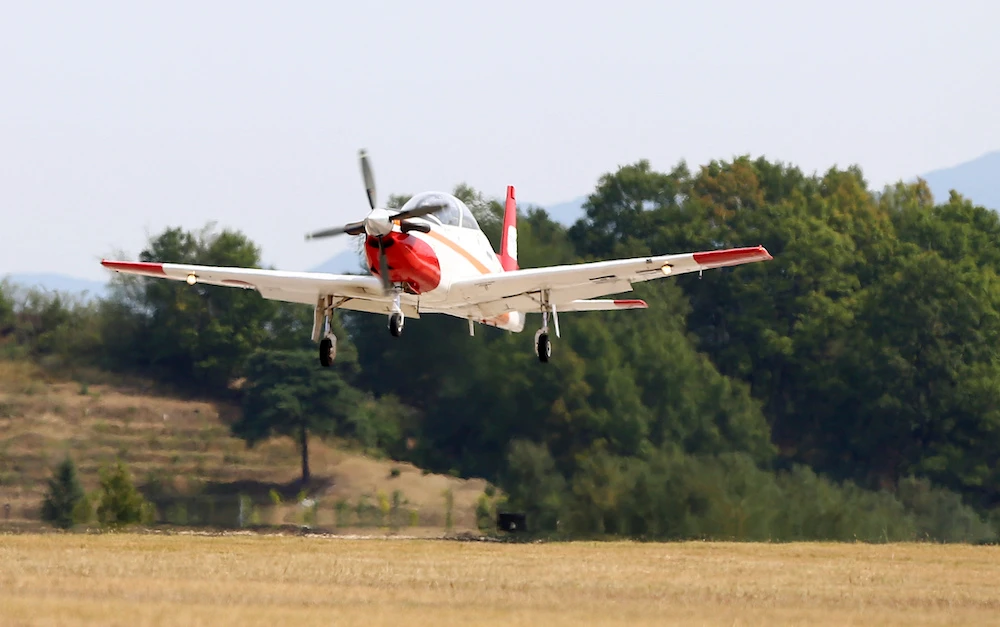 The KT-1 is a single-engine basic trainer and light attack aircraft jointly built by the state-run Agency for Defense Development and a contractor, Korea Aerospace Industries.(Yonhap via AP)