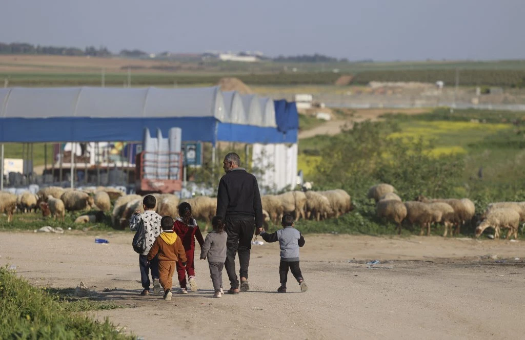 Foreign Minister Yoshimasa Hayashi pledged Japan will continue to play an active role in improving the humanitarian situation in the Gaza Strip. (AFP)