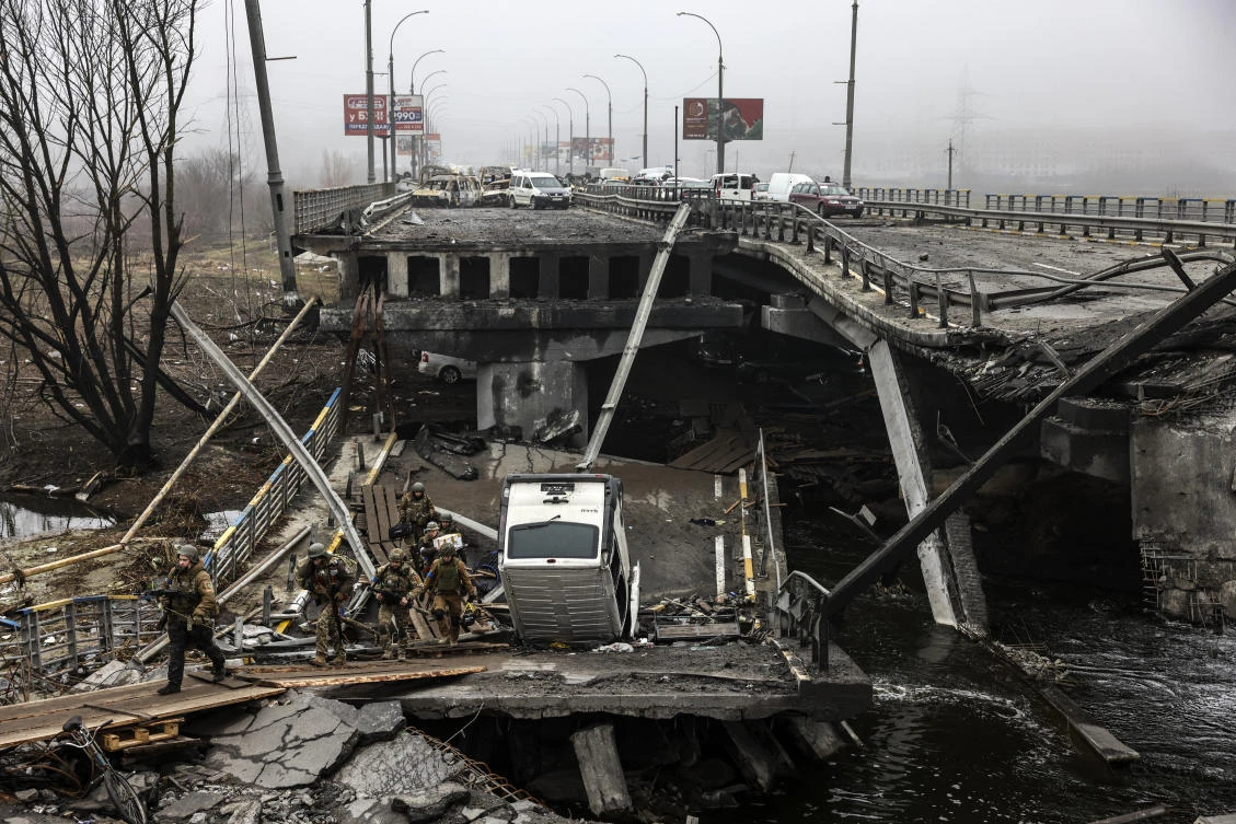 Russia denies targeting civilians in the war that Russian President Vladimir Putin launched on Feb. 24. (File/AFP)