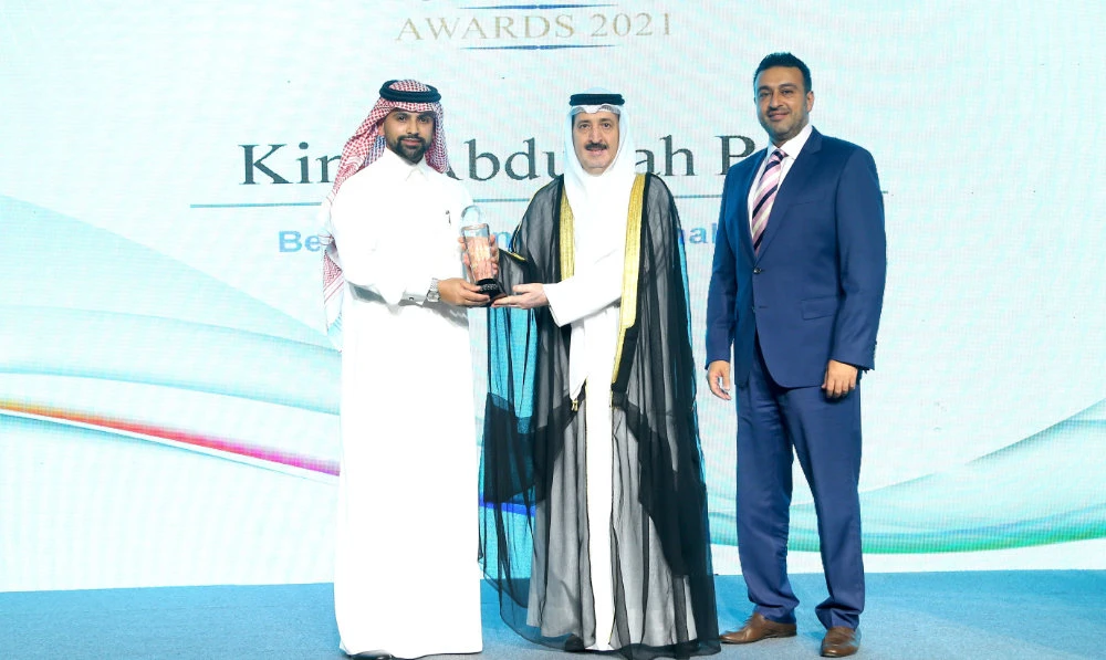 Mohammed Al-Shehri, head of operations, and Khaled Shalha, head of marketing, accepted the awards on behalf of King Abdullah Port.
