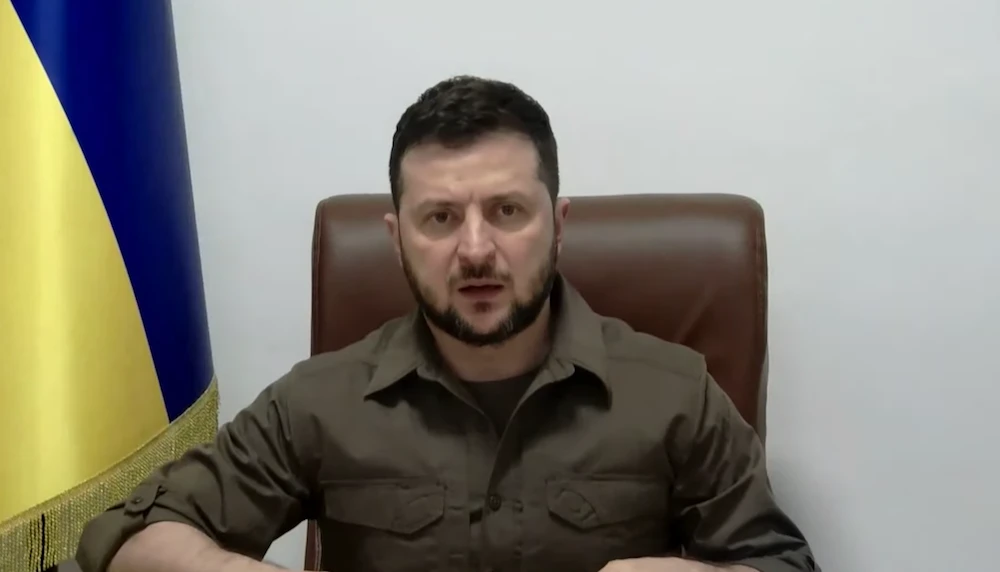 Ukraine’s President Volodymyr Zelensky addressed the UN Security Council on Tuesday. (Screenshot/UNTV)