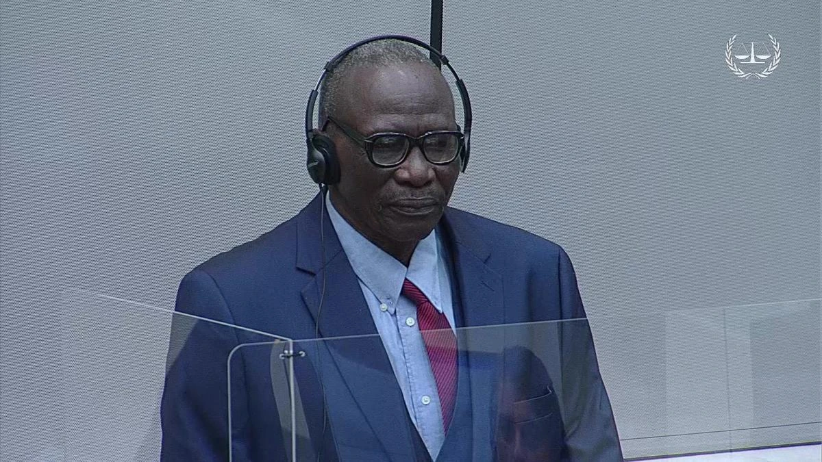 “I reject all these charges. I am innocent of all these charges,” Ali Muhammad Ali Abd-Al-Rahman says at the start of his trial at the International Criminal Court in The Hague. (AFP)