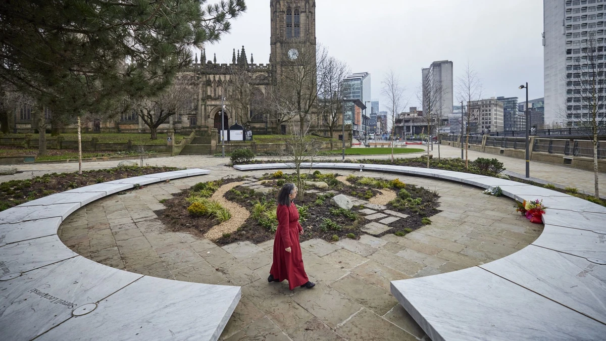 The Glade of Light memorial in Manchester. (Twitter Photo)