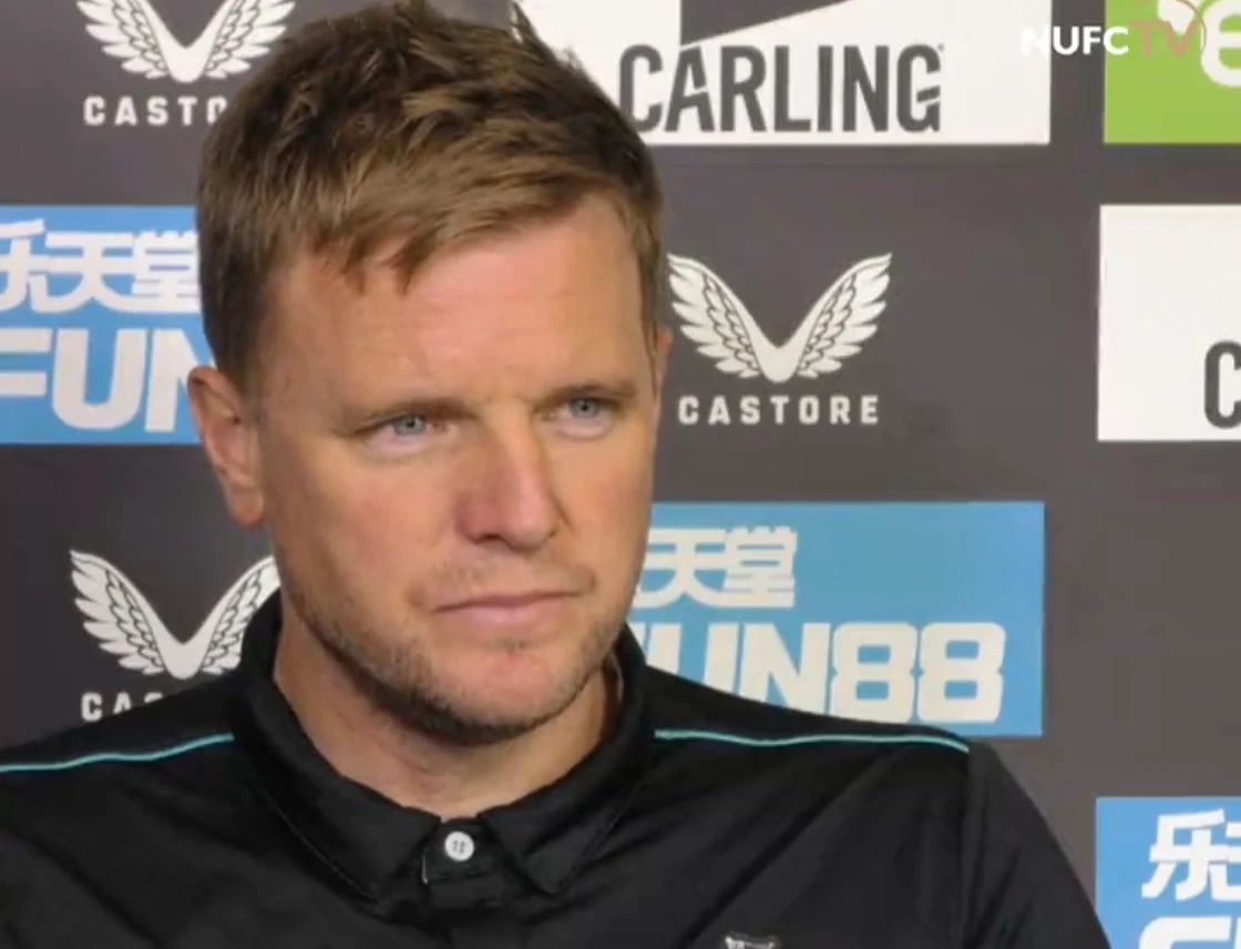 Newcastle United manager Eddie Howe. (Twitter photo)