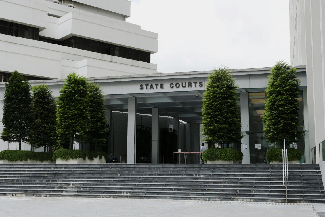 An Australian sentenced by the State Courts in Singapore, above, on April 8 for killing a Singaporean man and injuring his wife said the man’s actions reflected religious hostility toward Muslims. (AP)